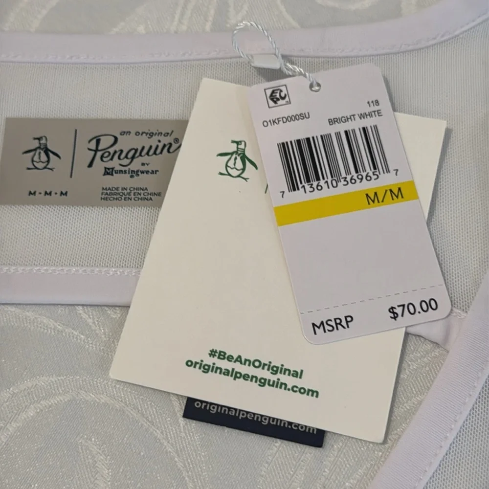 Original Penguin Tennis Print Performance Tank. Size M - Picture 7 of 12